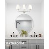 Bathroom Light Fixtures, Brushed Nickel Vanity Lights with Flared White