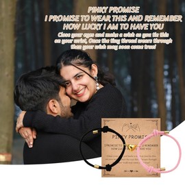 Couple Gifts for Boyfriend Girlfriend Valentine's Day Gifts for Husband Wife Matching Bracelets for Couples Heart Rope Bracelet Gifts for Fiancee Fiance Anniversary Birthday Gift Ideas