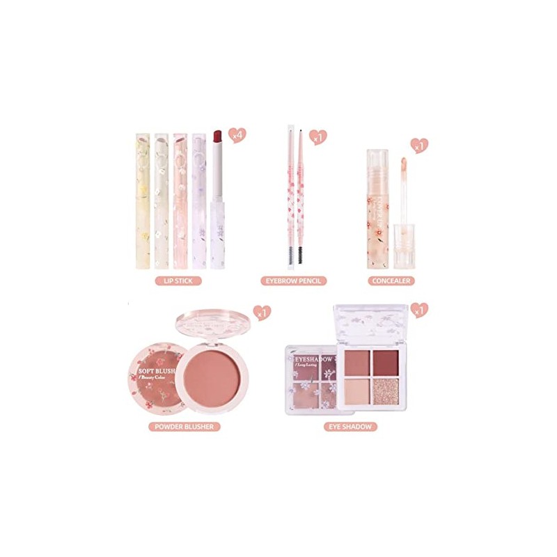 Littryee Kit Maquillaje Mujer - Paleta Sombras Ojos, Duración Larga
