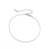 Amaxer Adjustable Stainless Steel Snake Chain Ankle Bracelet 0.04in Width