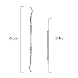 Professional Toenail Toenail Toenail Tool, Corner Lifter and Nail File, Double-Sided Corner Lifter, Foot Care, Stainless Steel, Professional Manicure Set, Pedicure Tools