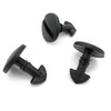 VVO Fasteners- Black Plastic Tow Eye Cover Clips for Land