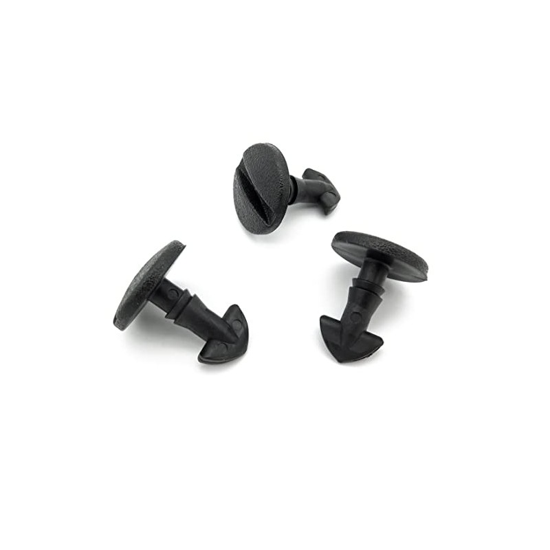 VVO Fasteners- Black Plastic Tow Eye Cover Clips for Land