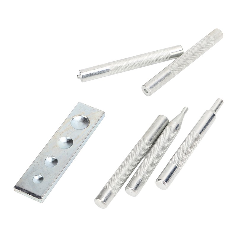 5pcs Snap Rivet Setter Die Punch Snap Kit Large Installation