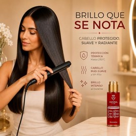 El Español con stylo | Fluido Termoprotector Brillo intenso 40ml | Protector de Calor y Control de Frizz | Hidrata, Desenreda y Da Brillo | Ideal para proteger de Planchas, Secadora, Rayos Uv y cloro de la alberca.