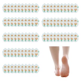 80pcs Oval Blister Bandage,Blister Guard Heel Pads Hydrocolloid Bandages, Waterproof Bandages Protection Patches for Toes, Blister Prevention, Heel