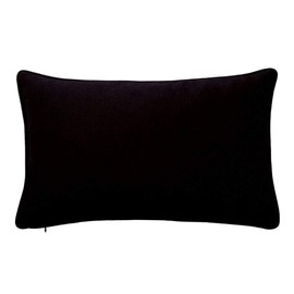 pillowerus Chenille Aztec Kilim Ethnic Pattern Gray-Black 12x20 Pillow Cover with Black Satin Piping for Home Decor, Office, Farmhouse, Sofa, Couch, Porch, Patio, Window Seat