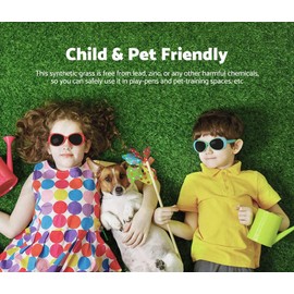 Fasward Artificial Grass Astroturf Rug Indoor Outdoor Use,3 X 29 FT Fake Grass Dog Turf Mat Synthetic Lawn for Garden Landscape, Patio, Backyard, Balcony