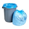 Recycling Trash Bags 55 Gallon, (50 count w/Ties) Large Blue