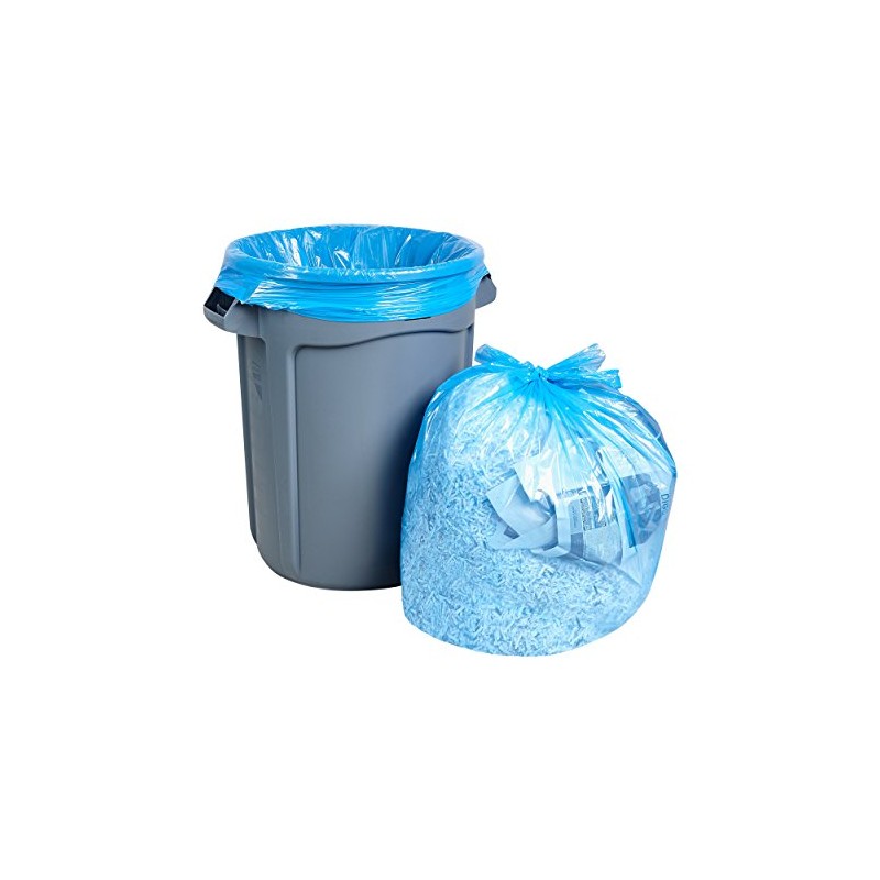 Recycling Trash Bags 55 Gallon, (50 count w/Ties) Large Blue