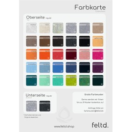 Feltd. Eco Felt Cushion 40 x 40 cm Rectangular Universal Seat Cover – 30 Colours – Optional Includes Non-Slip and Padded (Natural)