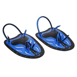 VGEBY 1 Pair of Hand Flippers Comfortable PP + TPR Hand Swimming Paddles Ergonomic Design for Swimming Diving Snorkelling (L Blue)