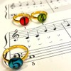Finger Number Ring, Set of 10 Both Hands, Piano Finger