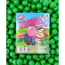 SweetGourmet Watermelon Gum Balls | 1 inch Bubble Gum | 1.5 Pound (85 PC)