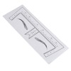 100PCS Eyebrow Ruler Stencils Clear Scale Transparent Adhesive Eyebrow Designer