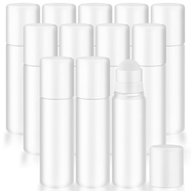 Nozefy Plastic Roller Bottles 3.38oz/100ml, 12 Pcs
