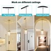 Brushed Gold Pendant Lights for Kitchen Island 4.72" Hammered Glass