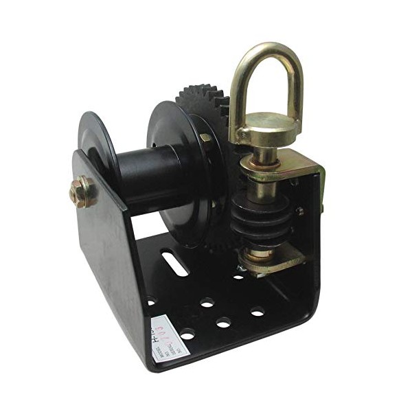 2000 lb Worm Gear Winch Single Drum (620A), Self-Locking, Powder