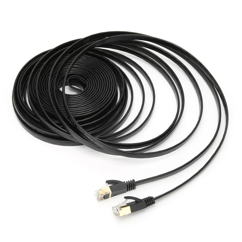 Network Cable 10 Gigabit Double Shielded CAT7 8‑Core Twisted Pair