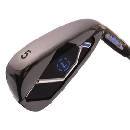LAZRUS LAZ2-I Premium Mens Golf Club Irons Sets or Individuals - Men Stepped Steel Shafts, Forgiving (RH Dark, #5 Iron)