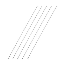 Awclub 1mm x 200mm 304 Stainless Steel Solid Round Rod Lathe Bar Stock for DIY Crafts Model Car Helicopter Airplane - 5pcs