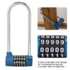 Long Handle Lock 5-Position Combination Padlock - Gym, lockers, Warehouse,
