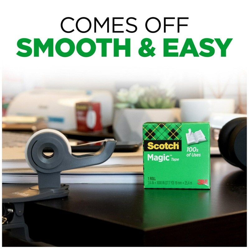 Scotch Magic Tape, 1 Roll, Numerous Applications, Invisible, Engineered for