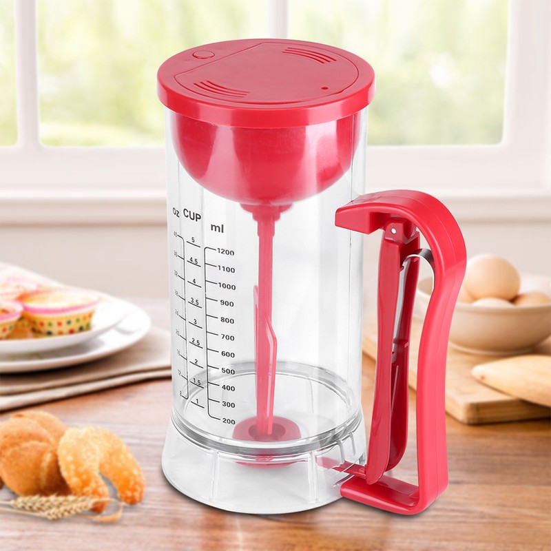 Cordless Electric Battery Powered Mixer Dispenser Pancake Cupcake Waffle Batter
