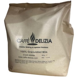 Caffe Delizia 100% Granulated Milk 1 x 500g, Perfect for inside an espresso machine