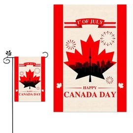 Canada Day Garden Flag – Patriotic Outdoor Decoration, Durable, Double-Sided Printing, 12x18 inches, Perfect for Porch, Lawn, and Patio