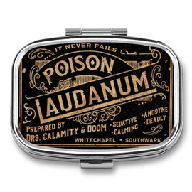 Pastillero De Metal Con 2 Compartimentos, Portátil, Compacto Y Apto Para Viajes, Bonito Pastillero Para Guardar Vitaminas, Aceite De Pescado, Suplementos, Medicamentos Y Tabletas Para Llevar