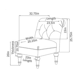 HAOYONG Funda para silla sin brazos, funda elástica para silla con estampado suave, fundas protectoras de muebles para sala de estar, comedor, hotel, recepción