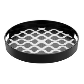 Olympia Kristallon PC Round Non Slip Tray with Handles - 300mm 12"