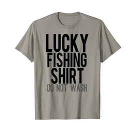 Lucky Fishing Shirt Funny Gifts For Fishermen Lures Line Net