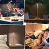 YIBEN 2Pack Rechargeable Cordless Portable LED 6000mAh USB Table Lamp