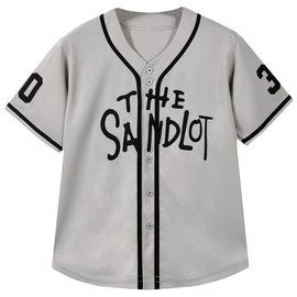 Youth Baseball Jersey #30 Stitched The Sandlot Benny The Jet Rodriguez Movie Kids Baseball Jersey Gift for Kids XS-XL(Small)