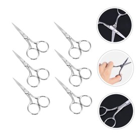 minkissy Sets Practical Portable Scissor Set for Face Hair Stainless Steel Eyebrow Facial Hair Scissors Pcs