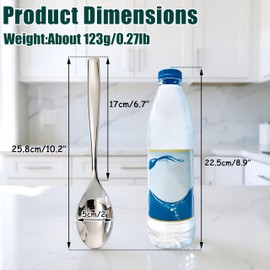 Wenkoni Serving Spoons,Thick Heavy 18/10 Stainless Steel Buffet Serving Spoons,Dishwasher Safe 10.2'' Pack of 2