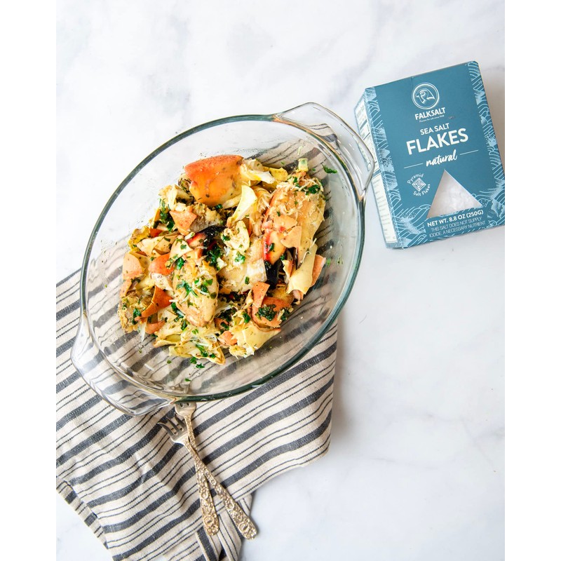 FALKSALT | Organic Sea Salt Flakes, 8.8oz Box - Gourmet
