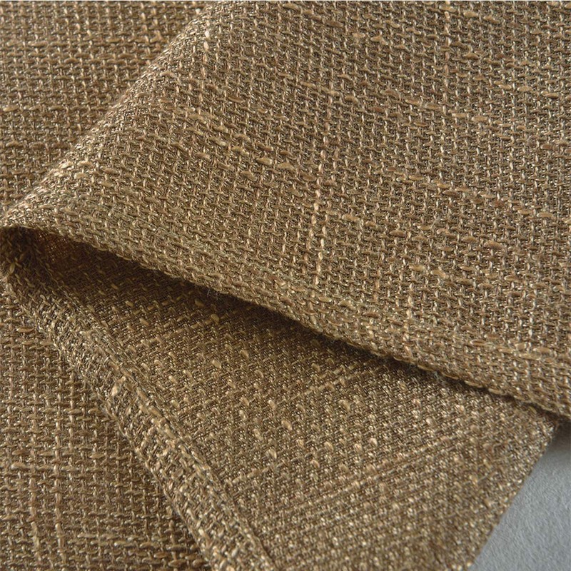 Valea Home Burlap Tier Curtains for Kitchen Rustic Tan Rod