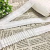 SZKKQKJ Ruffle tape, curtain tape, universal tape, white (50 m
