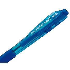 Pentel School/Office/Smart Working Set (2 x Wow Blue Retractable Balls, 1 x Wow Mechanical Pencil 0.7mm, 1 x Tube of 0.7mm B, 1 x Eraser)