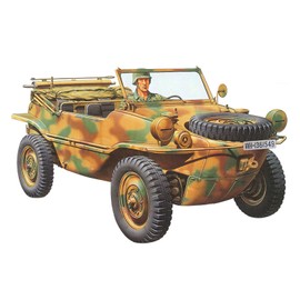 Tamiya 1/35 Military Miniature Series No. 224 German Army Pkw.K2s Schwimmwagen Type 166 Plastic Model 35224