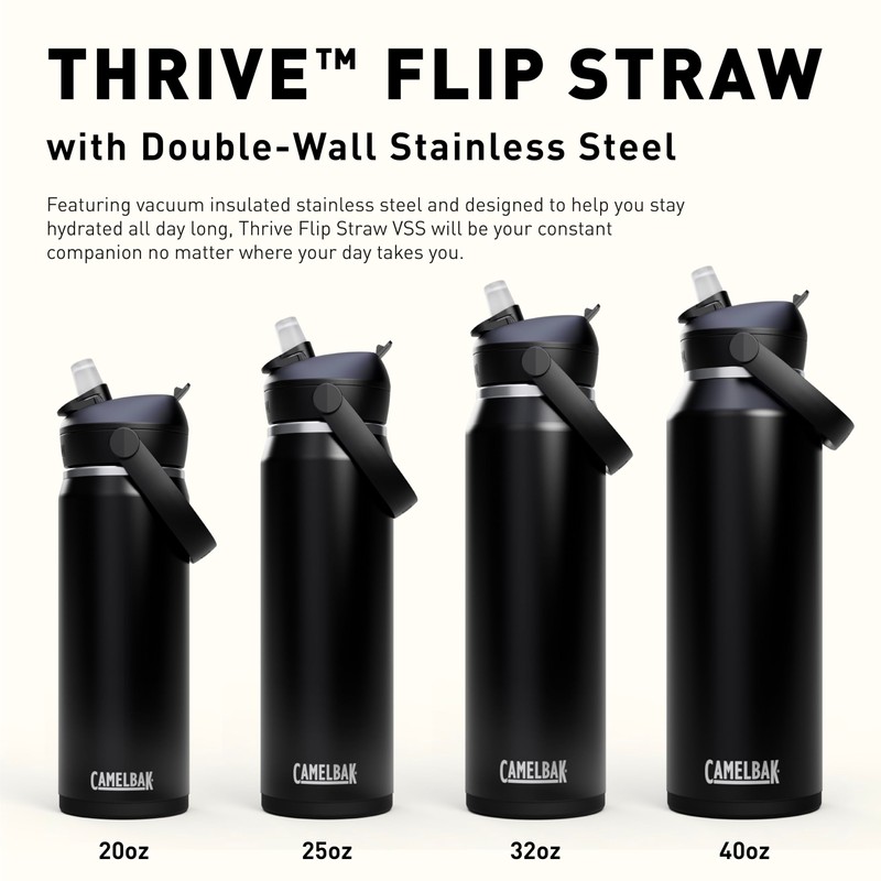 CamelBak Thrive Flip Straw Insulated Stainless Steel Water Bottle Moss,