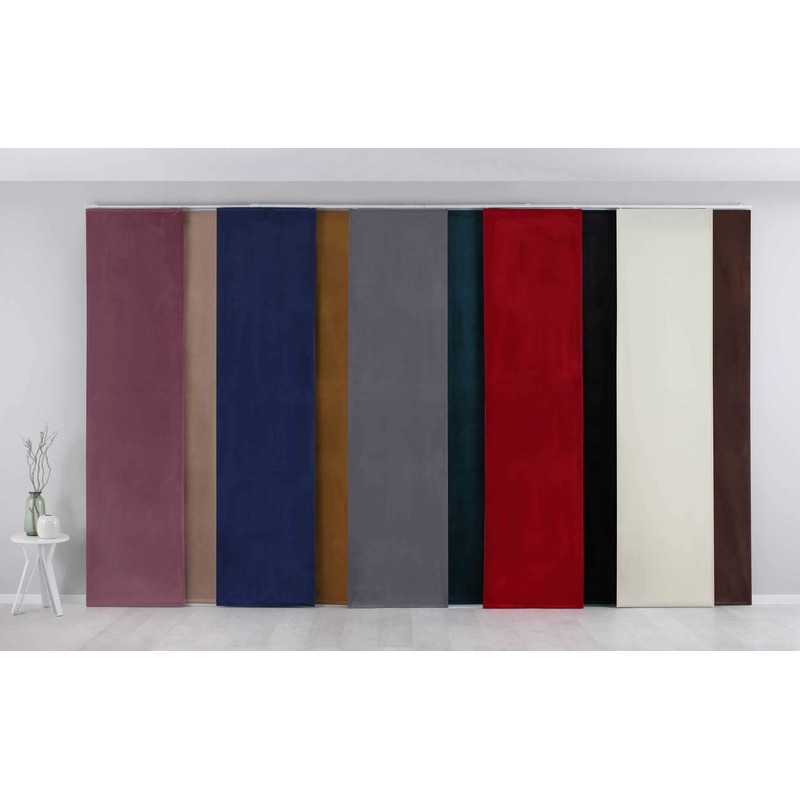 Gardinenbox Milano 203571 Blackout Panel Curtain Sliding Curtain Velvet Opaque