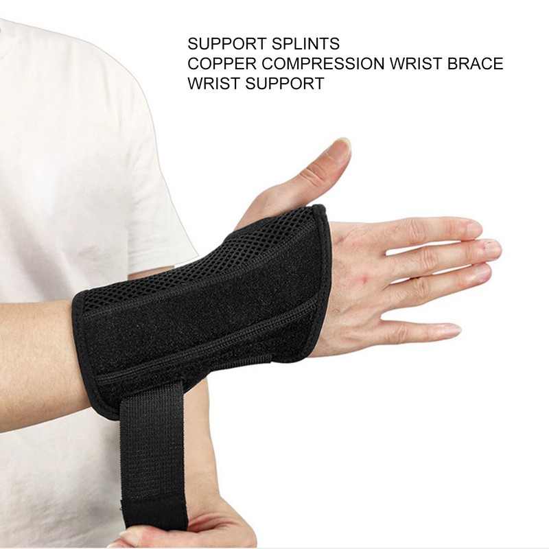 Copper Compression Wrist Brace Wrist Support Wrap Sports Sleeve with