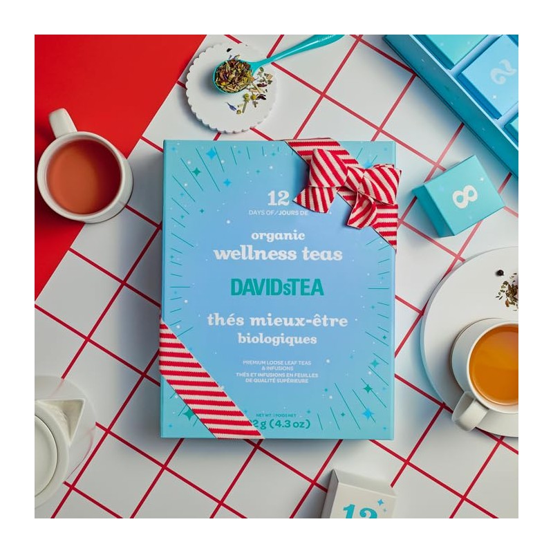 DAVIDsTEA 12 Days of Wellness Teas – 12 Organic Loose