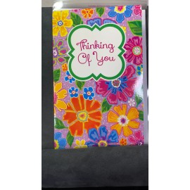Unbranded Thinking of You Card! Beautiful Purple Flowers! You are Wonderful