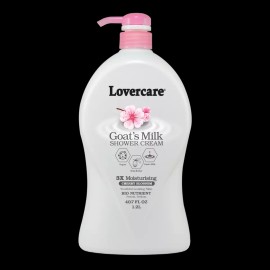 Lovercare Goat's Milk Shower Cream 40.7 fl oz (1200ml) - Cherry Blossom