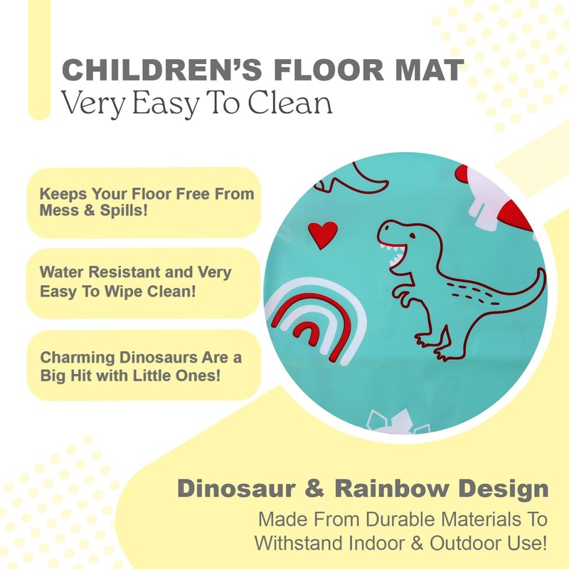No More Mess Splash Mat for Under Highchair - Floor